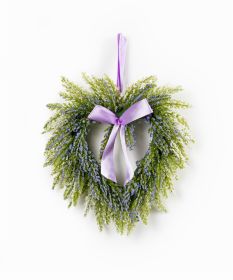 Lavender Twig Heart Wreath (Set of 2)