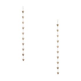 Bronze Metal Bumble Bee Rain Chain 6'L
