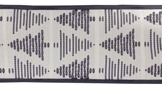 Grey Holiday Tree Wired Ribbon (Set of 2)
