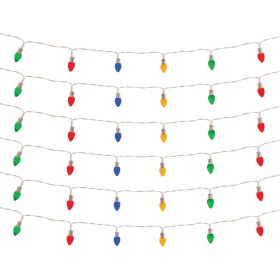 LED Lighted Strand with Classic Bulb Design (Set of 6 Strands)
