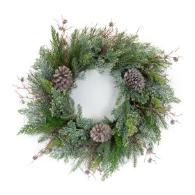 Juniper and Pine Cone Twig Wreath