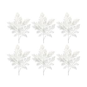 Silver Mini Leaf Spray (Set of 6)