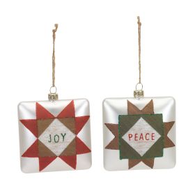 Peace and Joy Ornament (Set of 12)