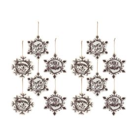 Cut Cookie Design Snowflake Ornament (Set of 12)
