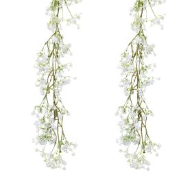 Baby's Breath Floral Twig Garland (Set of 2)