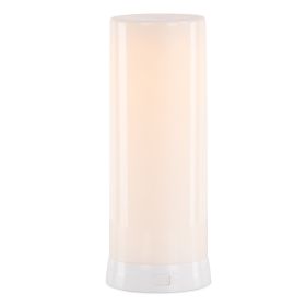 LED FIA Flame Designer Candle with White Hue 7.5"H