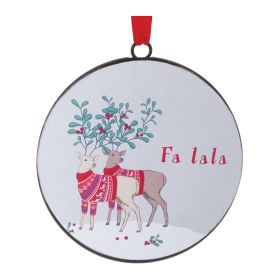 Felt Wool Deer Ornament (Set of 6)