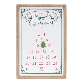 Sleeps Til Christmas Countdown 22"H