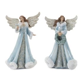 Elegant Winter Angel Figurine (Set of 2)