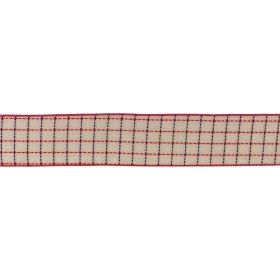 Tattersall Plaid Ribbon (Set of 6) 2.5" x 10 Yds.