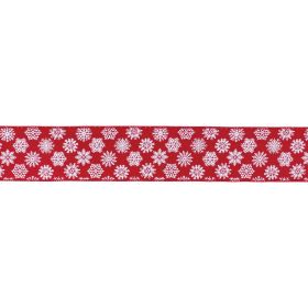 Red Snowflake Ribbon (Set of 2) 2.5" x 10 Yds.