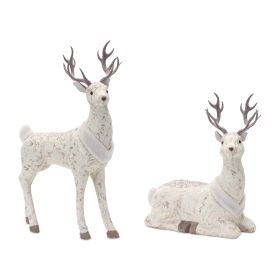 Plush Holiday Deer Décor (Set of 2)
