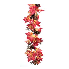 Maple Leaf Pinecone Garland (Set of 2)