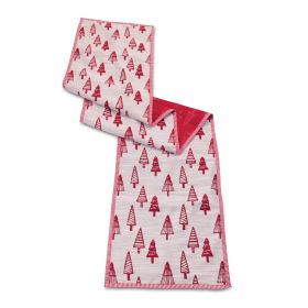 Embroidered Pine Tree Table Runner 72"L