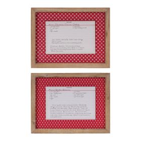 Christmas Cookie Recipe Card Wall Décor (Set of 4)