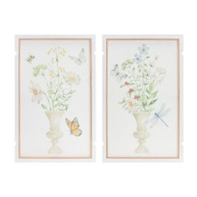 Framed Floral Vase Print (Set of 2)