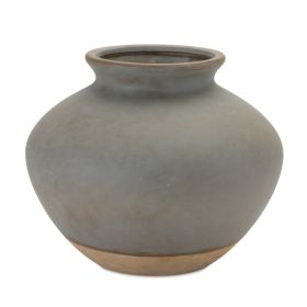 Two Tone Ceramic Vase 9"D