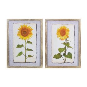 Framed Sunflower Print (Set of 2)