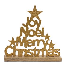 Christmas Sentiment Tree Sign 10"L