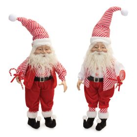 Plush Peppermint Santa Elf (Set of 2)