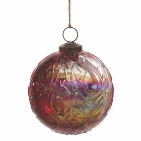 Orante Iridescent Glass Ball Ornament (Set of 6)