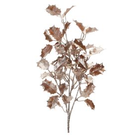 Metallic Holly Leaf Spray (Set of 6)