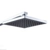 8" LED Rainfall Shower head Arm Control Valve Handspray Shower Faucet Set