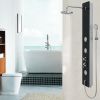 59 Inch Tempered Glass Shower Panel with Hand Shower