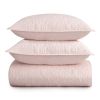 King Size 100-Percent Cotton 3-Piece Quilt Bedspread Set in Blush Pink