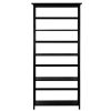 Tall 5-Tier Bookcase in Black Wood Finish
