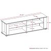 Modern Black TV Stand - Fits up to 68-inch TV