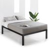 Queen 18 Inch Easy Assemble Metal Platform Bed Frame with Wood Slats