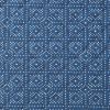 Twin Size Blue White Dots and Stripes 100-Percent Cotton Reversible Quilt Set