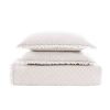 Twin White Farmhouse Microfiber Diamond Quilted Bedspread Set Frayed Edges