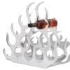 Wine Stand for 11 Bottles Silver Aluminum