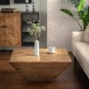 35.43"Vintage Style Ladder-Shaped Coffee Table, for Office, Dining Room and Living Room,Brown