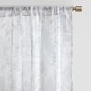 Botanical Printed Texture Sheer Window Pair
