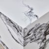 Modern white MDF+sticker material cube stylish texture design coffee table -15.75 inches-