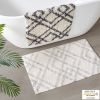 Geo Diamond Yarn Dyed Cotton Tufted Bath Rug