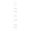 Towel Rack White 9.4"x4.7"x37.8" Steel
