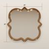 24 inch Wall-Mounted Silver Decorative Round Wall Mirror for Home, Living Room, Bedroom, Entryway