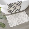 Geo Diamond Yarn Dyed Cotton Tufted Bath Rug