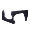 Noguchi-Style Glass Triangle Coffee Table Wood Base Black 12mm thickness Fit For Living Room