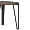 Nesting Coffee Table, Set of 3 End Tables for Living Room, Stacking Side Tables, Wood Look Accent Furniture with Metal Frame - WALNUT & BLACK
