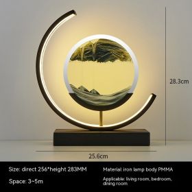 Chinese Style Decorative Glass Hourglass Table Lamp (Option: Golden Wind and Jade Dew Black-button switch-AU)