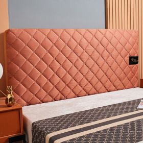 All-inclusive Bed Head Thickened Anti-slip Cloth Art Bedside Dust Cover (Option: Brick red-160cm)