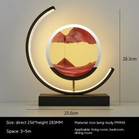 Chinese Style Decorative Glass Hourglass Table Lamp (Option: Red Luan Tianxi Black-button switch-EU)