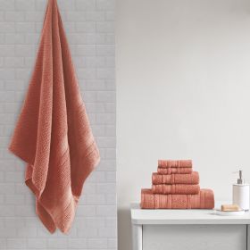 Super Soft Cotton Quick Dry Bath Towel 6 Piece Set (Color: as Pic)