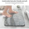 Memory Foam Bath Mat Cobblestone Bathroom Rug