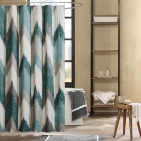 Cotton Printed Shower Curtain (Color: as Pic)